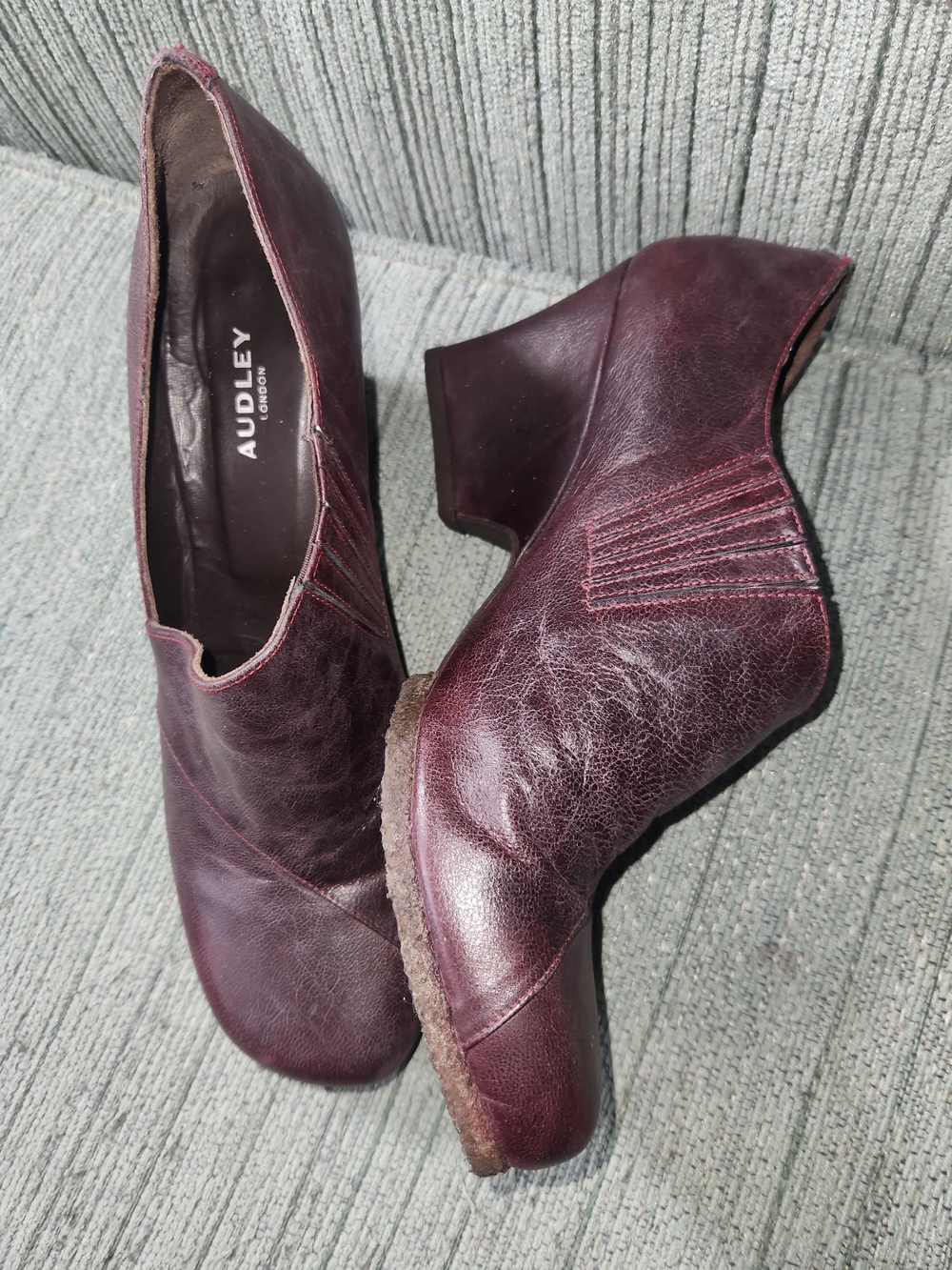 🍉Audley Women's Burgundy Leather Shoes